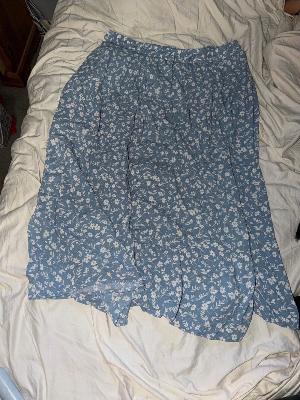 torrid Dusty Blue Floral Maxi Skirt